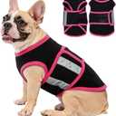 Dog Anxiety Calming Vest, Gentle Compression Anxiety Suit for Dogs, Breathable Dog Calming Wrap for Separation Anxiety, Thunder, Fireworks, Vet Visits, Black M