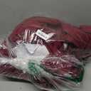 H.VERSAILTEX 3 Piece Stretch Sofa Covers for 2 Cushion Loveseat Couch Covers for Living Room Furniture Cover (Base Cover Plus 2 Seat Cushion Covers) Thicker Jacquard Fabric(Medium Sofa, Burgundy)