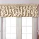 VCNY Home - Valance, Pintuck Curtain with Rod Pocket Top, Modern Home Dcor (Carmen Taupe, 60" x 20")