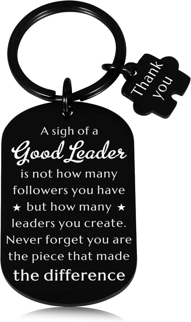 Bosses Day Office Thank You Gifts for Men Women Her Him Boss Day Leader Keychain Supervisor Funny Appreciation Gifts for Women Boss Lady Men Leader Manager Supervisor Mentor Retirement Gift