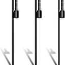 Shimeyao 3 Pcs 20 Inch Feather Flag Spike Heavy Duty Ground Stake Flag Pole Holder with Sleeve Bearing Fit 0.66 Inch Inner Diameter Poles for Outdoor Swooper Flutter Banner Garden Lawn Base