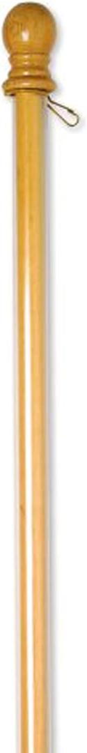 Evergreen Flag 56 Solid Wood Flag Pole with Holder, Anti-Wrap Tube for 3'x5' Flags, Wall Mounted, Residential/Commercial (With Anti-Wrap Tube)