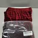 Women's Velvet Pleated Midi Skirt Elastic High Waist Fall Winter Tiered A-Line Party Long Skirts, Burgundy, XL