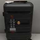 Somago 20" Carry On Luggage and 14" Mini Cosmetic Cases Travel Set Lightweight Polypropylene Suitcase with TSA Lock YKK Zipper Hardside Luggage with Spinner Wheels (2 Piece Set, Classic Black)