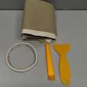 SecosAutoparts Pair Car Center Console Lid Armrest Seat Box Cover Compatible with Acura MDX 2007 2008 2009 2010 2011 2012 2013 Protector Replacement Microfiber Leather Beige Tan