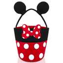 Easter Basket Bags Multipurpose Felt Egg Hunt Bags Cute Bunny Easter Basket for Kids Easter Gifts Bags