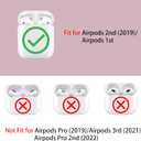 2 x 3D Cute Dinosaur Case for Airpod 2nd/Airpod 1st,3D Cute Cartoon Soft Case,Kids Teens Boys Girls Women Lovely Character Dinosaur with Keychain for Airpod 1st&2nd Case (Dinosaur)