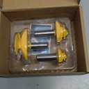 MNA 45 Degree Lock Miter Router Bit 3-Piece Set, for 1/2, 3/4, 1 Cutting Height, 1/2 Inch Shank. Easy to Create Lock Miter Joint