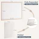 Jigsaw Puzzle Board for 1500 Pieces | Foldable Puzzle Board, 37" x 29.5" Felt Display Board