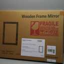 Bathroom Mirror for Wall with Wooden Frame, 20"x28" Solid Wood Vanity Mirror for Farmhouse, Bathroom, Bedroom, Vertical or Horizontal Hanging(Natural)