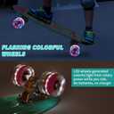 Skateboards, 22" Complete Skateboard, Mini Cruiser Skateboard for Kids Boys Girls Teens Beginners with Colorful Flashing Wheels Skate Tool, Kids Children's Day Gift