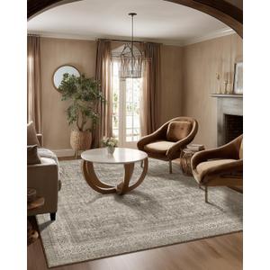 Washable Area Rugs for Living Room: 5x7 Bedroom Rug Boho Vintage Area Rug Stain Resistant Non Slip Low Pile Lightweight Soft Carpets for Dining Room Kitchen Nursery Kids Room Farmhouse