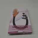 LIONVISON Practice Hand for Acrylic Nails - Flexible Movable Practice Nail Hand with 100 Pcs Refill Nail Tips