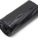 Feitore 4 Mil Black Plastic Sheeting 4 FT x 100 FT Plastic Weed Barrier Landscape Fabric Heavy Duty Roll for Garden Multi Use Polyethylene Sheeting