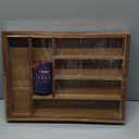 Luxury Acacia Kitchen Drawer Organizer - Silverware Organizer - Utensil Holder and Cutlery Tray with Grooved Drawer Dividers for Flatware and Kitchen Utensils (8 Slot), 17*12.4*2 inch