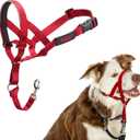 Halti Headcollar - Stop Your Dog Pulling on The Leash. Adjustable, Reflective and Lightweight, with Padded Nose Band. Dog Training Anti-Pull Collar for Medium Dogs (Size 2, Red)