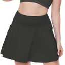 Sixstar Skorts Plus Size Women's Tennis Skirt with Pockets Lightweight Skirt for Running Golf Workout Sports (Gray, XXL)