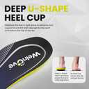 High Arch Support Orthotics Insoles - Welnove Plantar Fasciitis Pain Relief Shoe Inserts for Flat Feet, Foot Pain, Heel Spurs - Fatigue Reduce All-Day Standing Work Boot Insoles Men & Women (M)