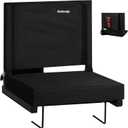Stadium Seats with Back Support and Storage Wide Portable Bleacher Chair Padded Cushion Seat, Large