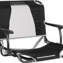 GCI Outdoor Comfort Chair and Stadium Seat, Big comfort stadium chair, armrests