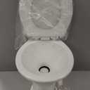 Dometic 310 Standard Toilet - White, Round Shape, Lightweight and Efficient with Pressure-Enhanced PowerFlush and Slow Close Seat Cover - Perfect for Modern RVs (302310081)