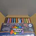 JOYIN 144 PCS Sidewalk Chalks Set Non-Toxic Washable Jumbo Chalk for Outdoor Art Play, Painting on Chalkboard, Blackboard and Playground