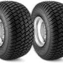 18x8.50-8 Golf Cart Wheels and Tires,18x8.50-8 Lawn Mower Tires and Wheel Assembly, 4-Ply, Tubeless, 4 Lug 4" PCD Fit Club Car, E-Z-GO, Yamaha Golf Cart and Tractor(2 PCS)