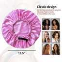 NVNAN Silk Bonnet for Sleeping Women,Adjustable Satin Bonnet for Women Curly Natural Hair,Double Layer Anti Frizz Soft Sleep Cap.