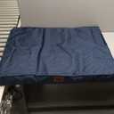 Large Outdoor All Weather Dog Bed, Waterproof Dog Bed for Large Dogs, Orthopedic Egg Crate Foam Pet Bed with Washable Removable Oxford Cooling Cover, 36x27 Inch, Navy