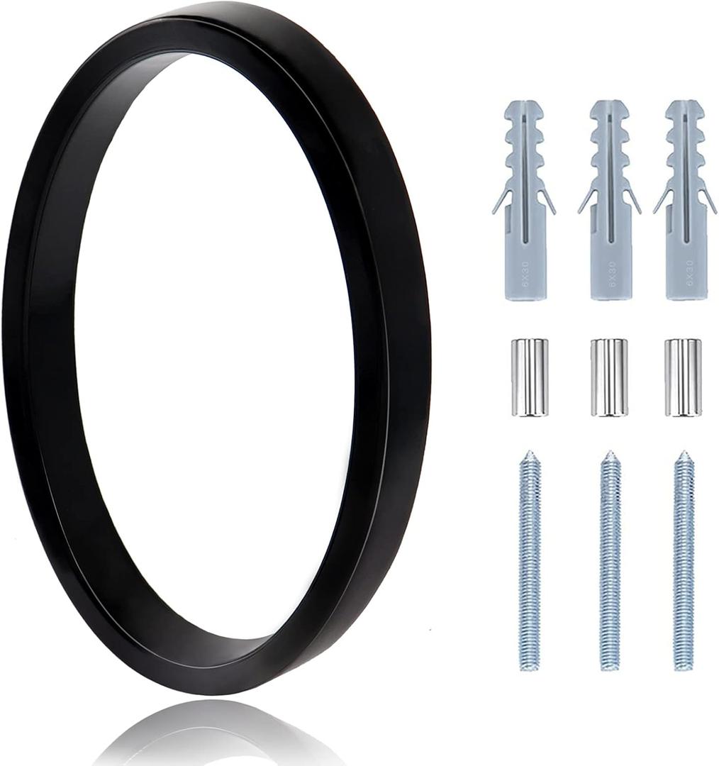 Metal House Numbers - 5 Inch Address Numbers for Houses, Modern Floating Door Numbers, High Gloss Black Number 0