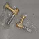 Stainless Steel Water Hammer Arrestor for Washing Machine, 3/4" Swivel FHT x 3/4" MHT, Stops Water Hammer & Pipe Knock, Reduces Noise, Angle, 2-Pack