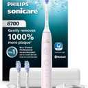Philips Sonicare 6700 Series Electric Toothbrush  NextGeneration Sonicare Technology, Pressure Sensor, 9 Brushing Settings, SmarTimer, 21Day Runtime, Travel Case, Light Pink, HX7412/04