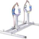 Dog Breeding Stand - Stainless Steel Pet Bath Fixed Bracket - Adjustable Height and Length H-Shaped Stand, Dog Breeding Supplies for Pet Puppy Dog (medium size)