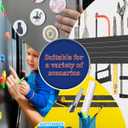 Magnetic Tape 2 Rolls 20 Feet Magnets with Strong Adhesive Backing (1Rolls 10 Feet x1" Wide x 0.08" Thick) Anisotropic Flexible Magnetic Strip