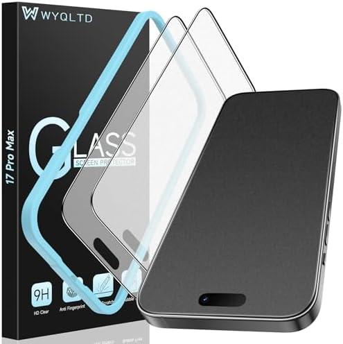 WYQLTD 2 Pack for iPhone 17 Pro Max Matte Screen Protector Glass, Anti Glare, Anti Fingerprint, Shatterproof Sensitive Touch Quick Installation