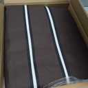 SORCEDAS Portable Wardrobe Closet Storage Organizer Metal Hanging Rack Non-Woven Fabric 34 Inch Coffee (34 Inch, Coffee)