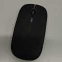 Wireless Bluetooth Mouse Rechargeable Laptop Mice with LED Use Portable(BT5.2 and USB 2.4G) Dual Mode Connection Silent Slim Computer Mouse for Laptop/iPad Tablet/Apple MacBook/PC (Black)