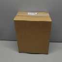 1.8 Gallon Bathroom Trash Can with Lid, Small White Stainless Steel Press Top Garbage Can, Removable Inner Bucket, Includes 60 Trash Bags
