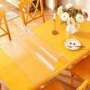 Thickened Frosted 2.0mm 42" x 66" Writing Desk Pad for Desktop, Desk Protector Mat, Frosted Clear Table Protector Plastic Table Cover, Waterproof PVC Clear Table Cover Protector