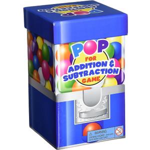Learning Resources Pop for Addition & Subtraction Math Game - Number Flash Cards, Math Manipulatives, Classroom Must Haves, Homeschool, Montessori, Board Games, Gifts for Boys and Girls