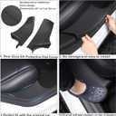 for Tesla Model Y Door Sill Protector 5 Seater (NOT Fit 7 Steater) Rear Door Car Pedal Kick Protection Strip Styling Covers Accessories(2 Packs)
