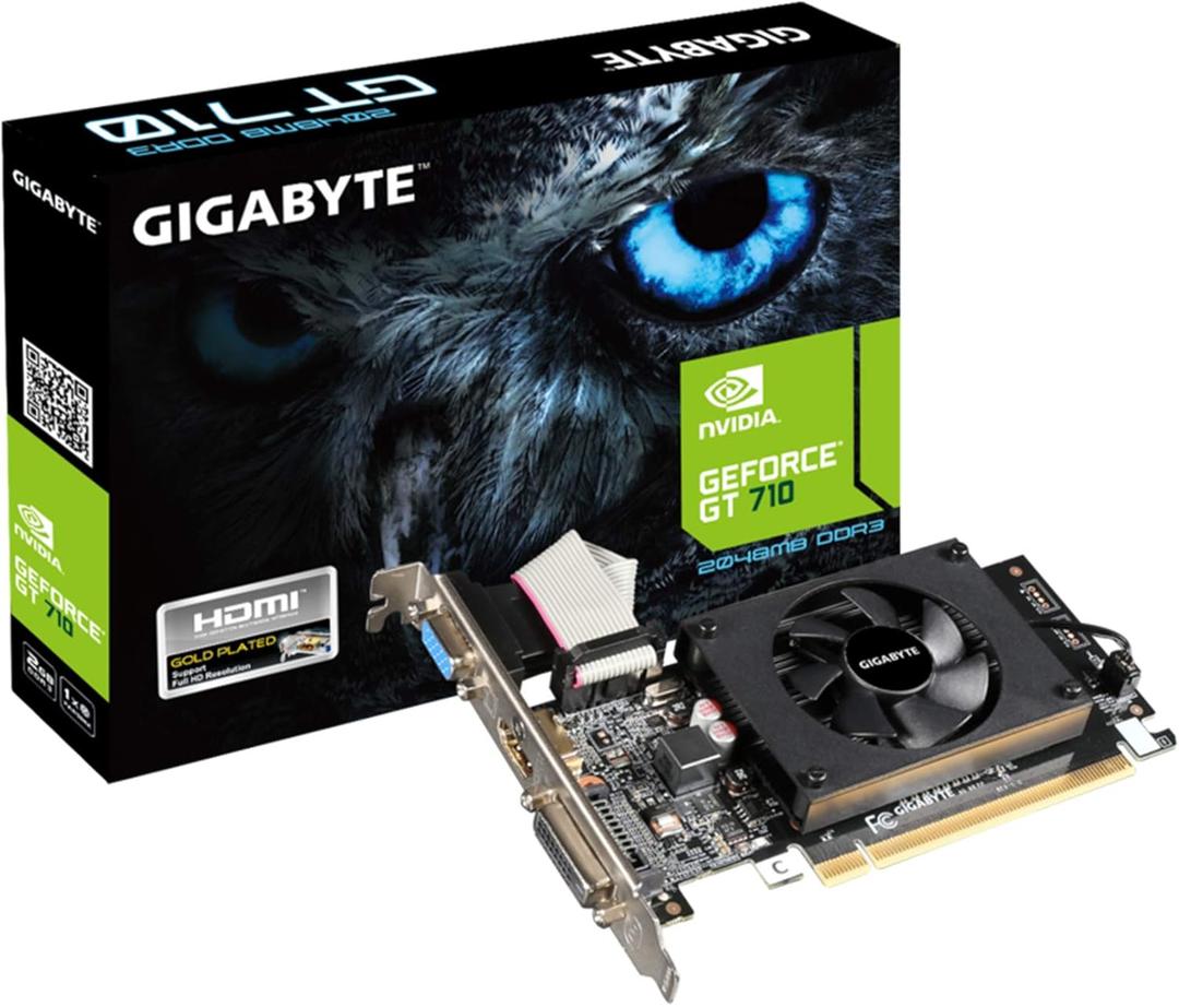 GIGABYTE 2GB RAM DDR3 SDRAM Video Graphics Cards GV-N710D3-2GL REV2.0 for Desktop