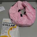 Katoggy Inflatable Dog Cone Collar for After Surgery, Doggie Neck Blow up Donut Recovery ECollar, Soft Adjustable Dog Cone for Dogs and Cats, Pink, Small (Neck: 6"-11")