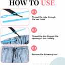 4 x 3Pcs 23In Flexible Drawstring Threader Tool Plastic Quick & Easy Drawstring Replacement Tool for Jackets, Sweatpants, Shorts Hoodies