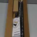 YNL Matte Black Shower Curtain Rod 36-84 Inch(3-7ft), No Slip No Drill Stainless Steel Spring Tension Curtain Rod, No Rust Shower Rod Adjustable For Bathroom Window Bedroom