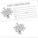 Blank Gift Certificates, 25 Bouquet Gift Certificate Cards for Business, Spa, Salon, Massage, Restaurants, Custom Client Vouchers for Birthday, Work Card -01