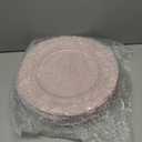 Yinder Set of 12 Antique Charger Plates 13 Inch Plastic Vintage Plate Chargers Decorative Embossed Chargers Engraved Baroque Rim Elegant Tableware Decoration for Dinner Table Wedding (Rose Gold)