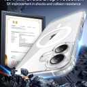 Meifigno Designed for iPhone 16 Plus Case, Compatible with MagSafe, Military-Grade Protection, Hard PC Back with Soft Edge, Shockproof Magnetic Case Designed for iPhone 16 Plus, Clear