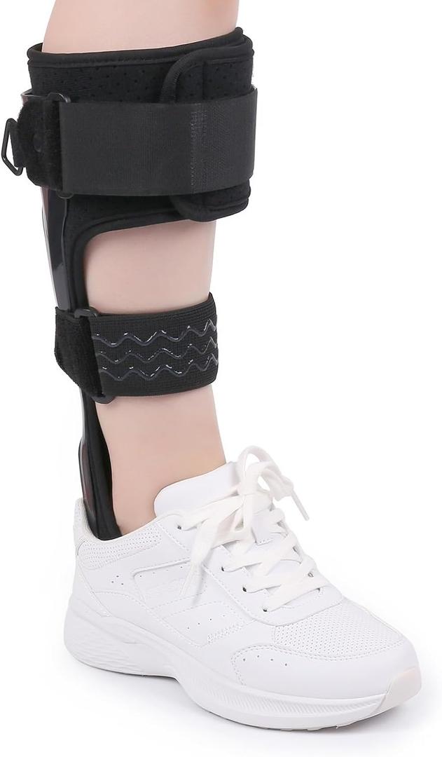 Medical AFO Foot Drop Brace Ankle Foot Orthosis Drop Foot Stabilizer Support for Walking with Shoe for Men and Women for Stroke, MS, Hemiplegia Foot Drop, ALS (XL-Right)