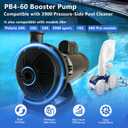 PB4-60 Booster Pump 3/4 HP with 60 Hz, Replacement Pump Compatible with Polaris Side Pool Cleaners Vac-Sweep 280, 380, 480, 3900, 180 Series, 115/230V with Hose & Fittings Included